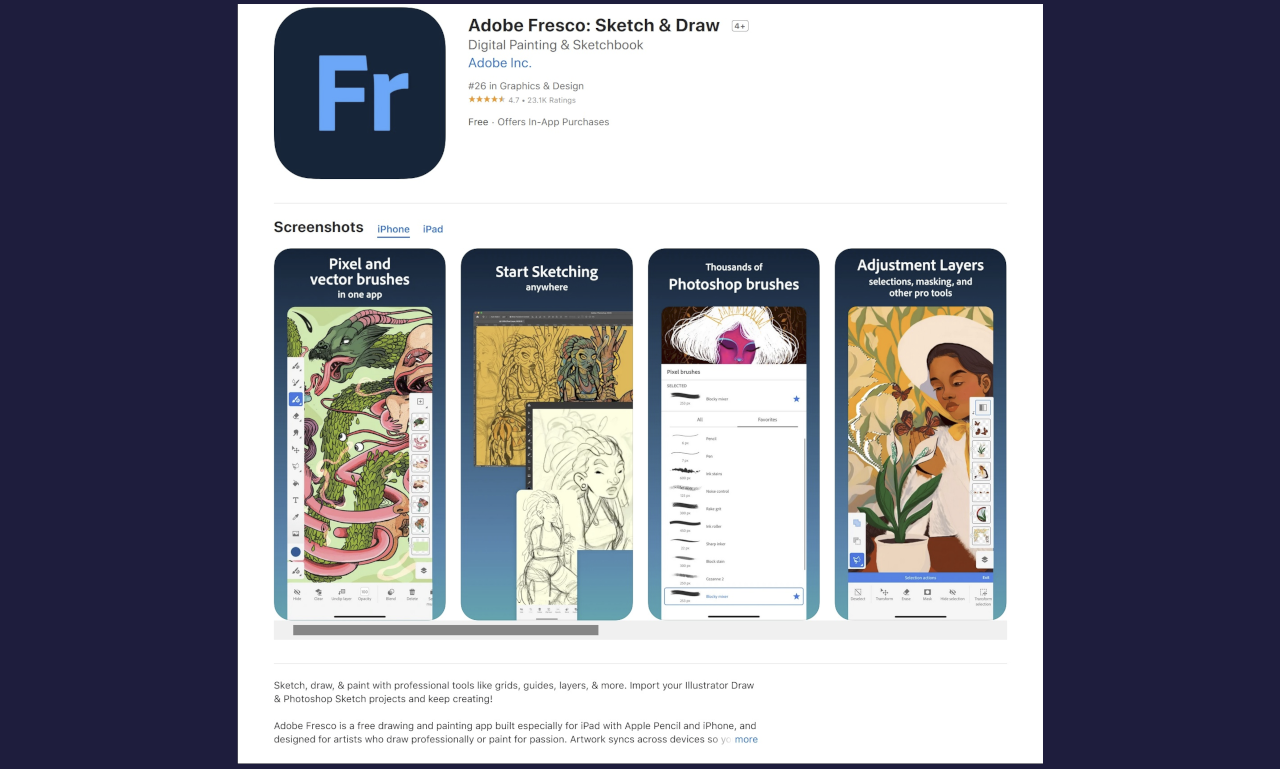 2021 Adobe Fresco ASO